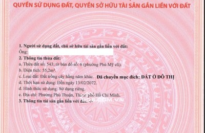 BÁN ĐẤT THỔ CƯ CHÍNH CHỦ – GIÁ TỐT – VỊ TRÍ TIỀM NĂNG